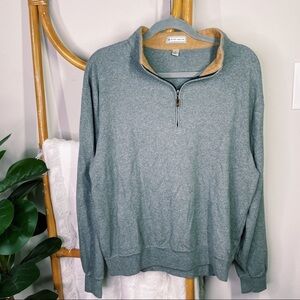 Mens Grey Peter Millar Half Zip Pullover sz L